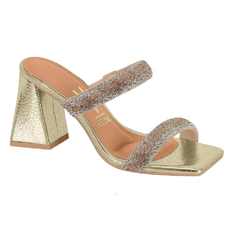 Tamanco Vizzano Ref 6464.437.29220 Bege/dourado 035