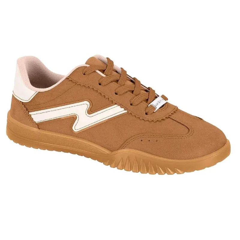 Tenis Moleca Casual Camurca 5817.102.15197 Camel/branco Off 036