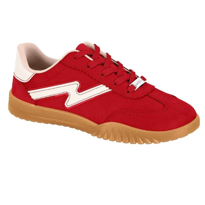 Tenis Moleca Casual Camurca 5817.102.15197 Vermelho/branco Off 037