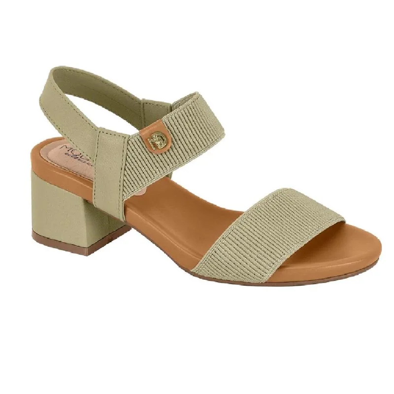 Sandalia Modare Salto Bloco Ref 7187.100.27520 Verde/camel/camel 039