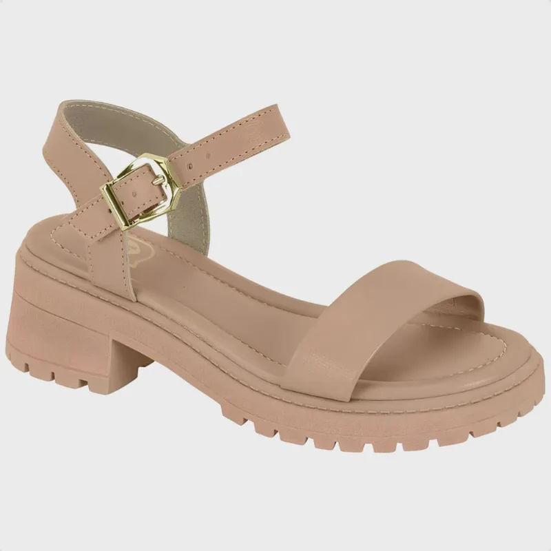 Sandália Tamanco Infantil Molekinha Tratorada Feminina Estilosa