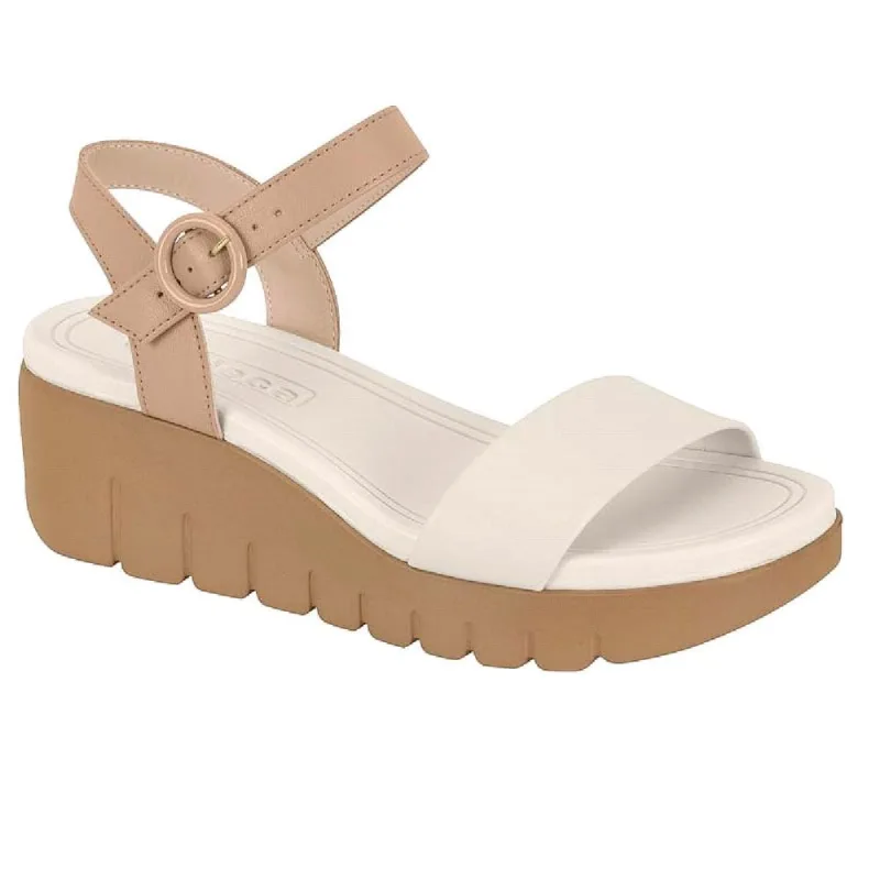 Sandalia Moleca Plataforma Ref 5536.100.9569 Branco Off/bege 038