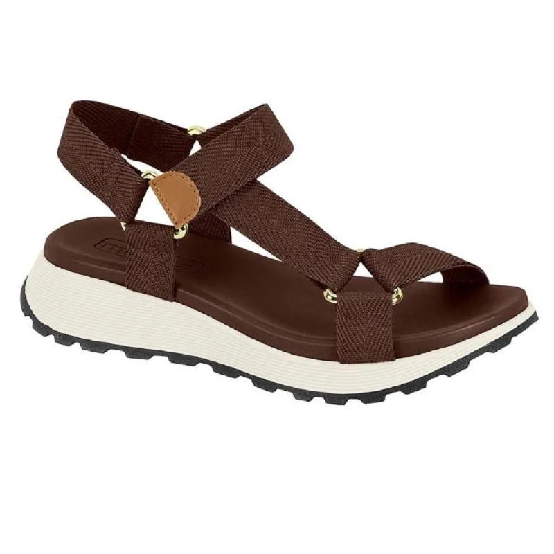 Sandalia Moleca Ref 5537.102.26554 Preto/marrom 036