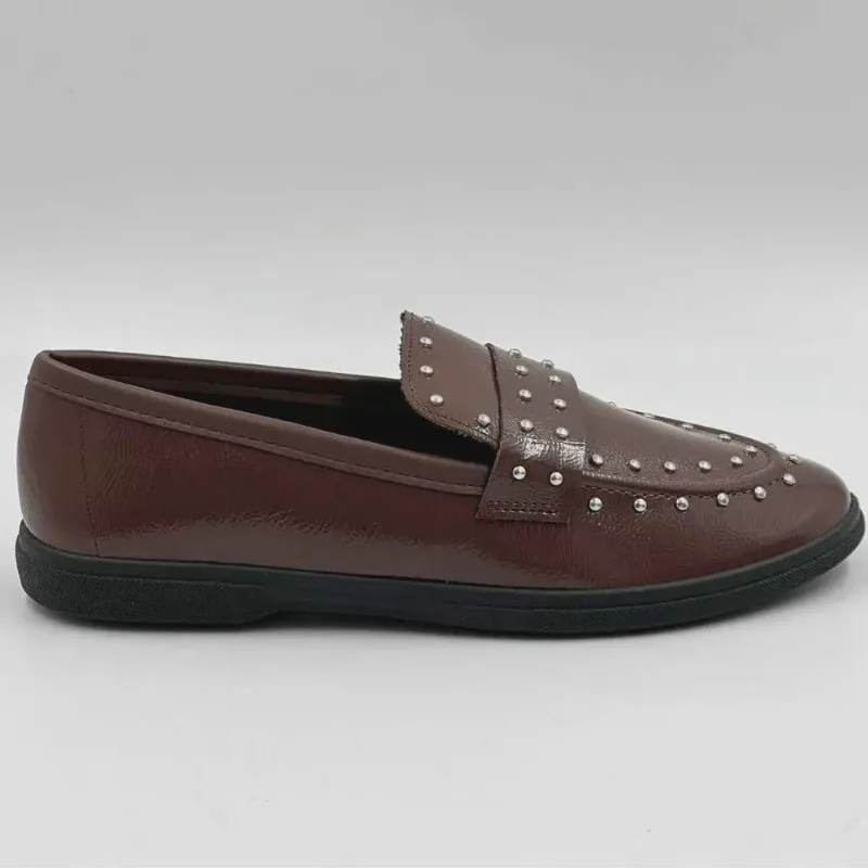 Mocassim Loafer Feminino Chocolate Moleca 5819.103