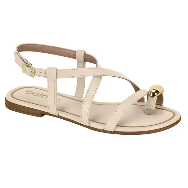 Sandalia Beira Rio Ref 8552.102.9569 Creme 034