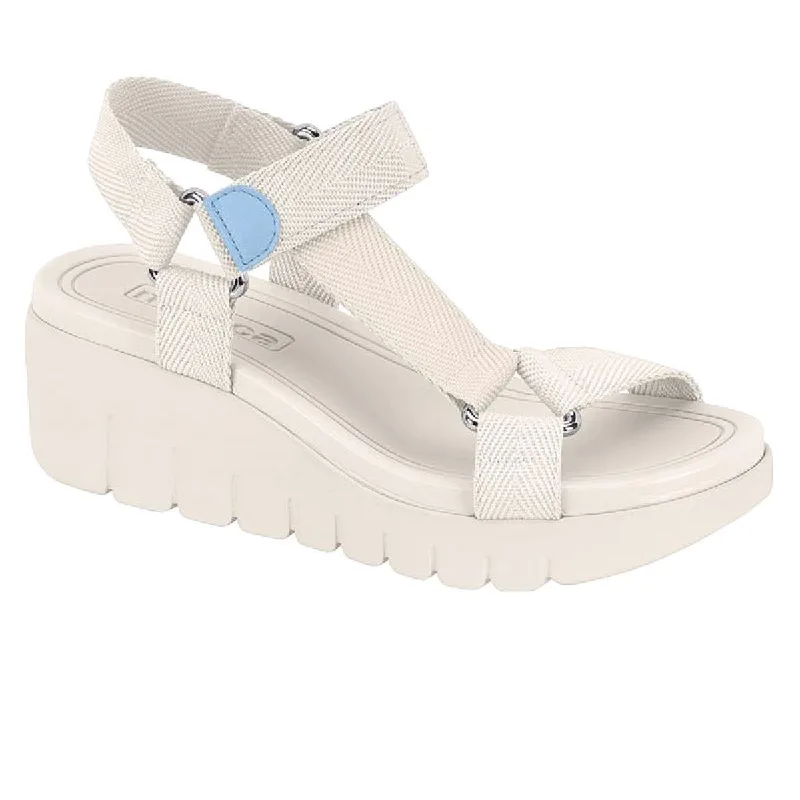 Sandalia Moleca Plataforma Ref 5536.101.26554 Branco Off/celeste 034
