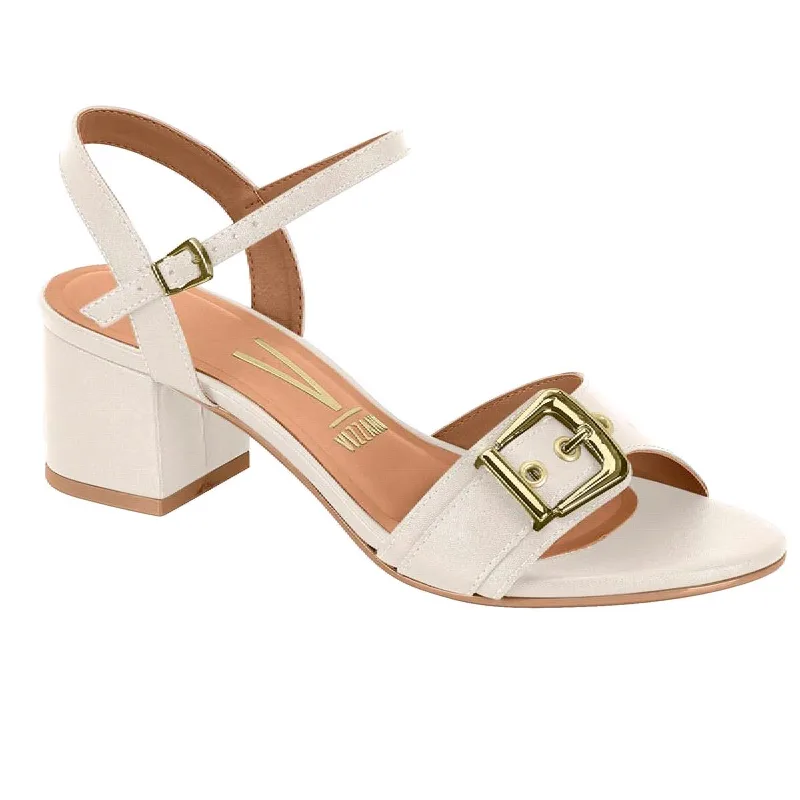 Sandalia Vizzano Salto Bloco Fivelas Ref 6291.1184.7286 Branco Off 037