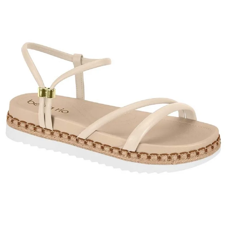 Sandalia Beira Rio Ref 8553.100.25667 Creme 035
