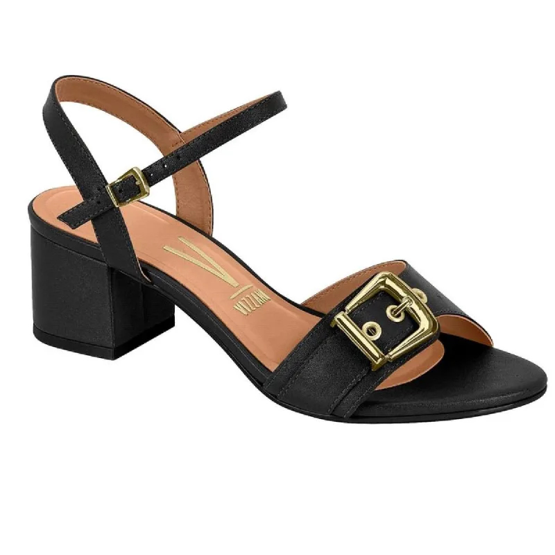 Sandalia Vizzano Salto Bloco Fivelas Ref 6291.1184.7286 Preto 038
