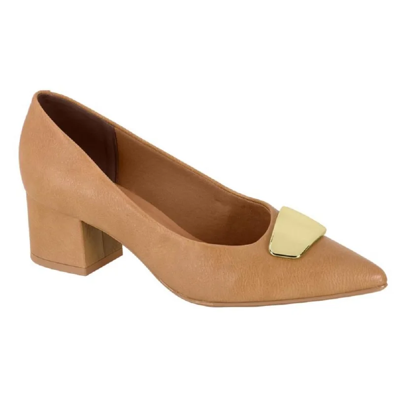Sapato Vizzano Salto Bloco Ref1220.377.29711 Marrom 035