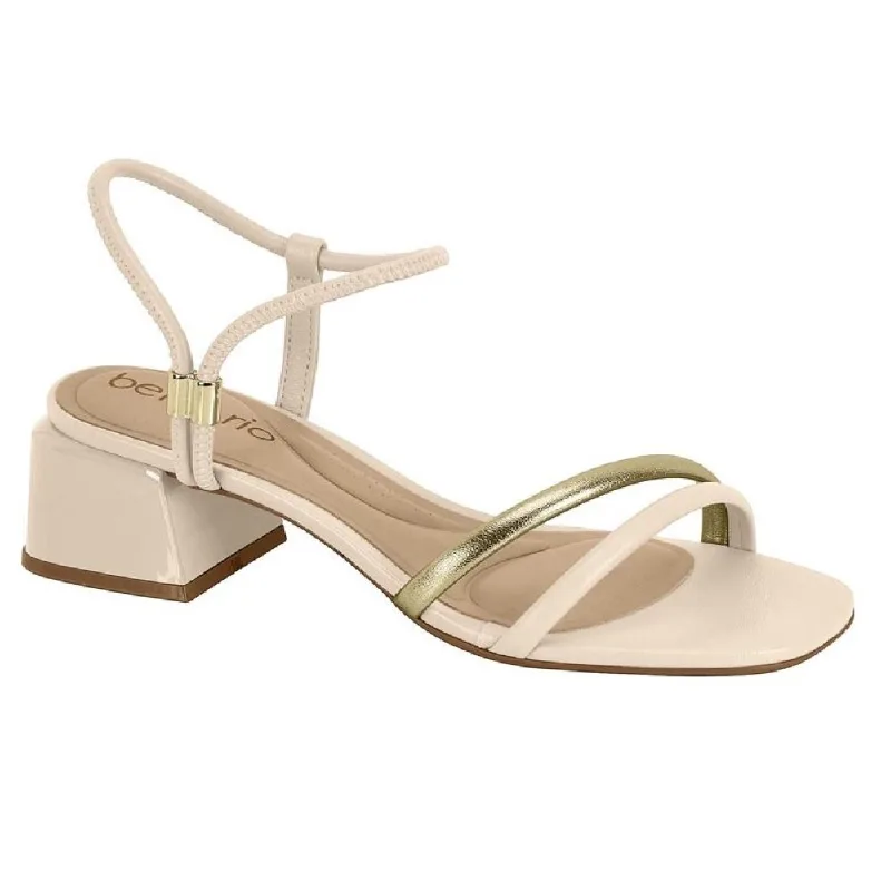 Sandalia Beira Rio Salto Bloco Ref 8423.228.27634 Creme 38