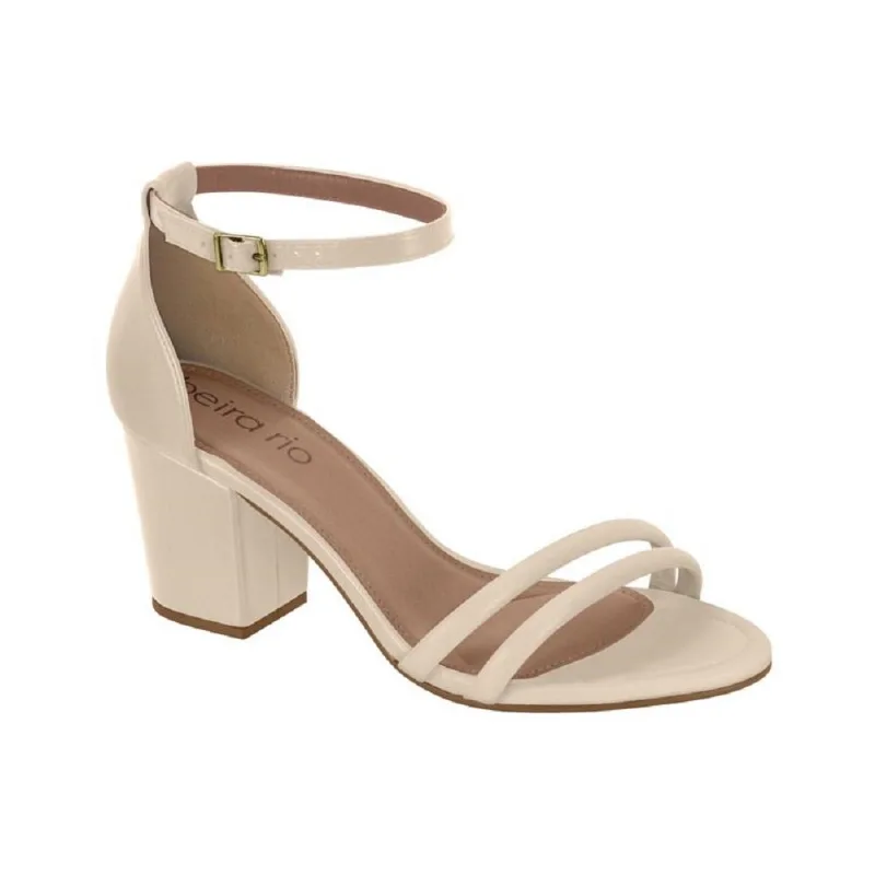 Sandalia Beira Rio Salto Bloco Ref 8280.688.23727 Creme 038