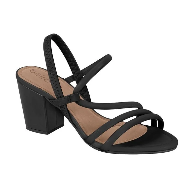 Sandalia Beira Rio Salto Bloco Ref 8280.686.21191 Preto 039