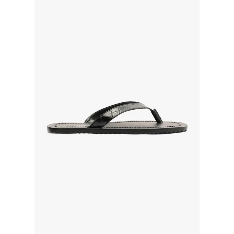 Chinelo De Dedo Croco - Preto 037