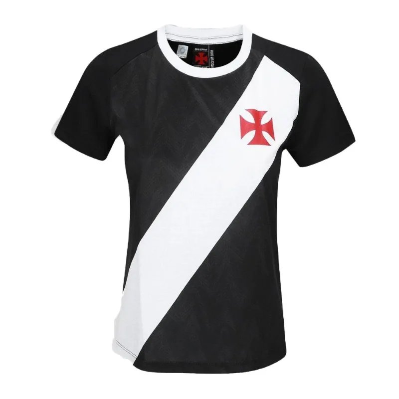 Camisa Feminina Vasco Braziline Principia Preto M (MP) - Braziline