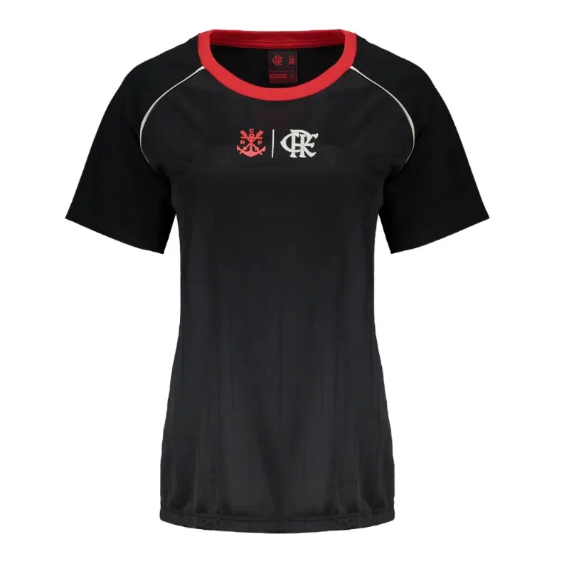 Camisa Feminina Flamengo M Braziline Disparar Preto (MP)