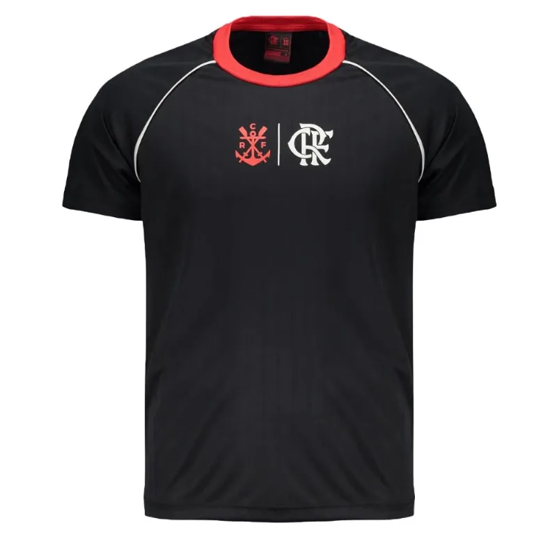 Camisa Masculina Flamengo Braziline Disparar Preto M (MP) - Braziline