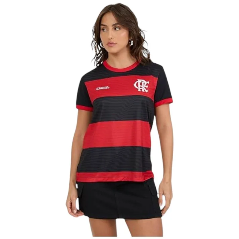 Camisa De Futebol Feminina Flamengo Braziline Emoção M (MP)