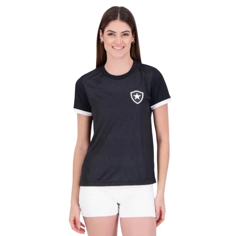 Camisa Feminina Botafogo Braziline Renascer Preto P (MP)