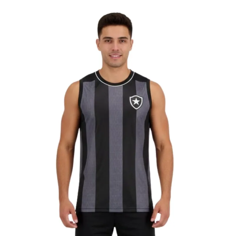 Regata Masculina Botafogo G Braziline Agora Preto 400749702 (MP)