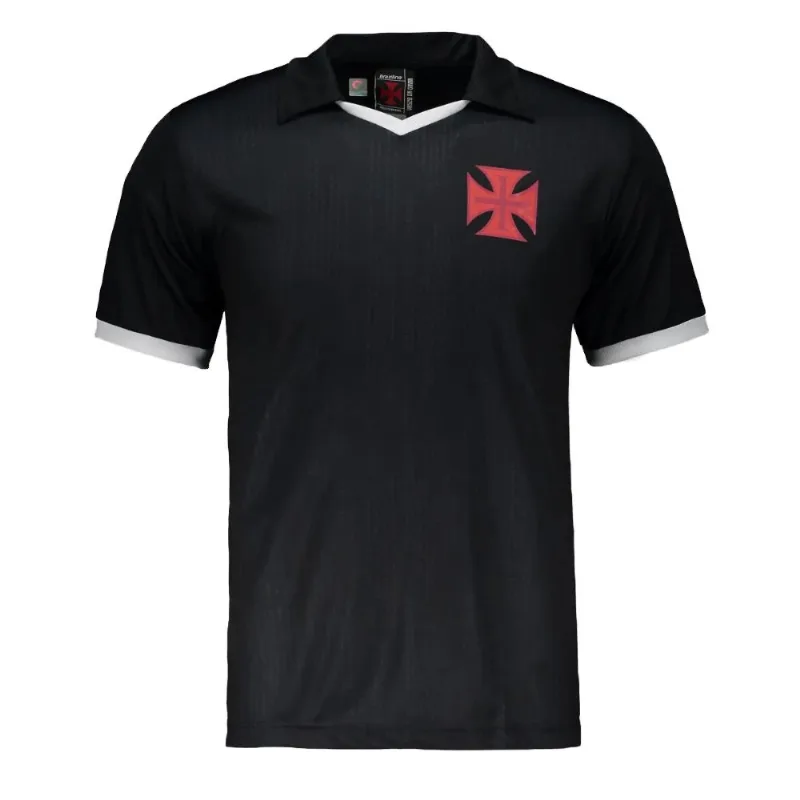 Camisa Polo Masculina Vasco Braziline Grito Preto M (MP)