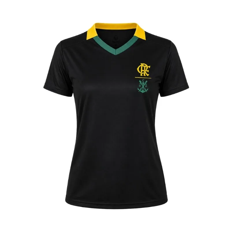 Camiseta Feminina G Flamengo Braziline Sonho Preto (MP)
