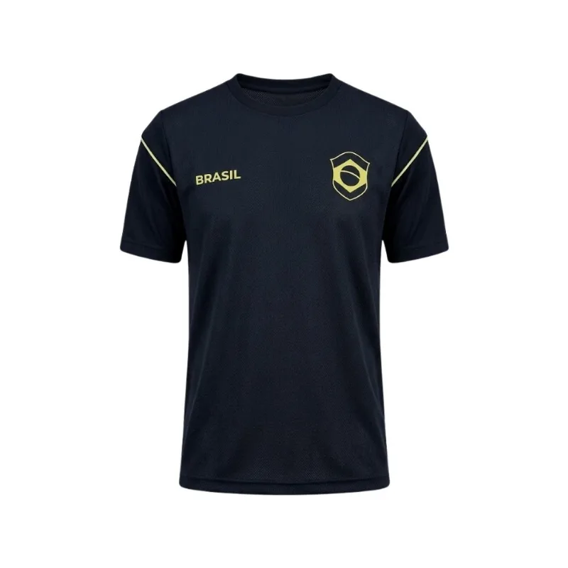 Camisa Do Brasil Infantil 10 Anos Braziline Vale Preto (MP)