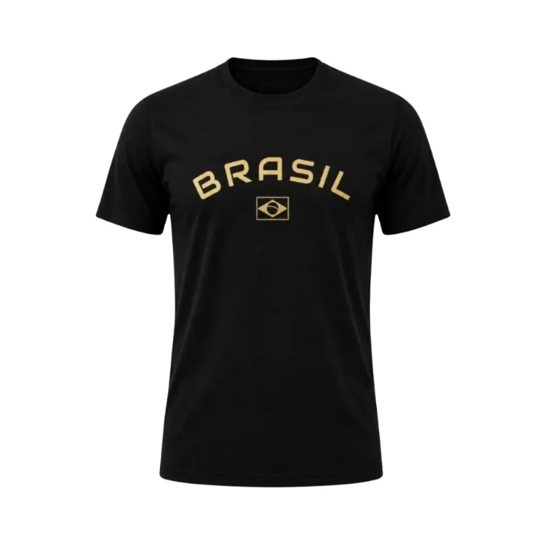 Camisa Do Brasil Masculina GG Braziline Noite Preto (MP)