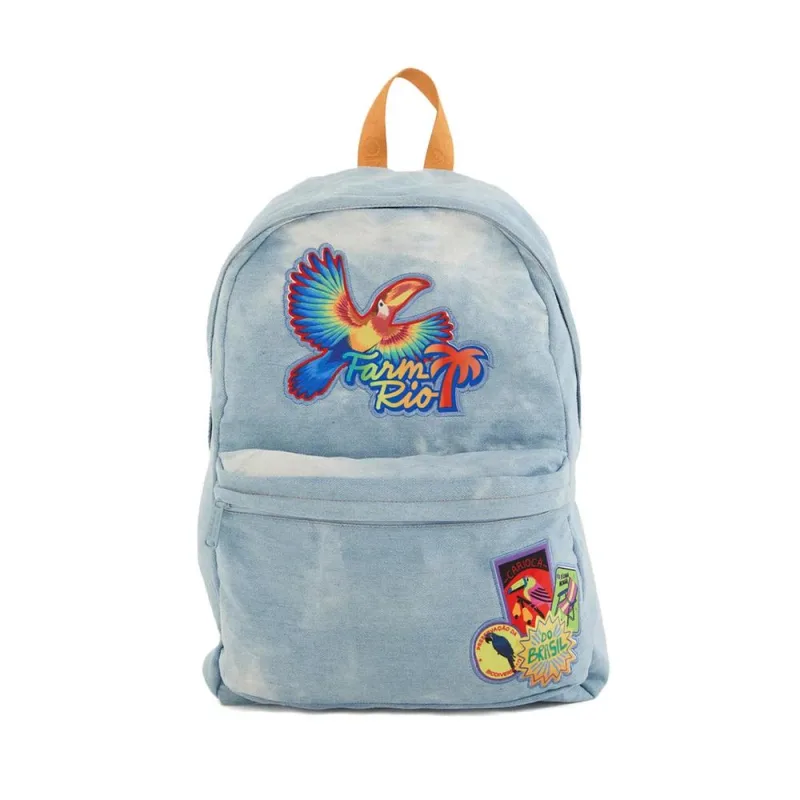 Mochila Com Alça Xodo Patch Rio Azul Farm - LC - Papelaria