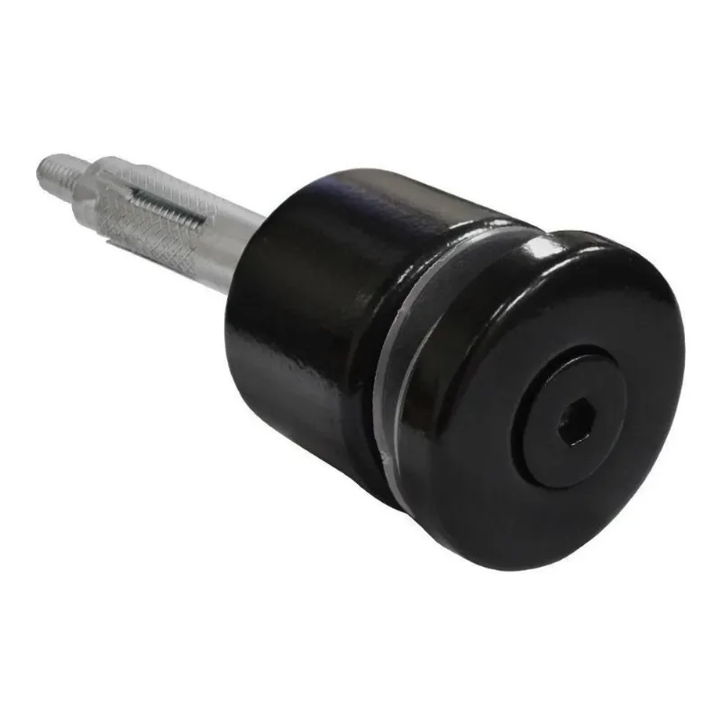 Botão Prolongador Para Guarda Corpo Em Aço Inox Preto