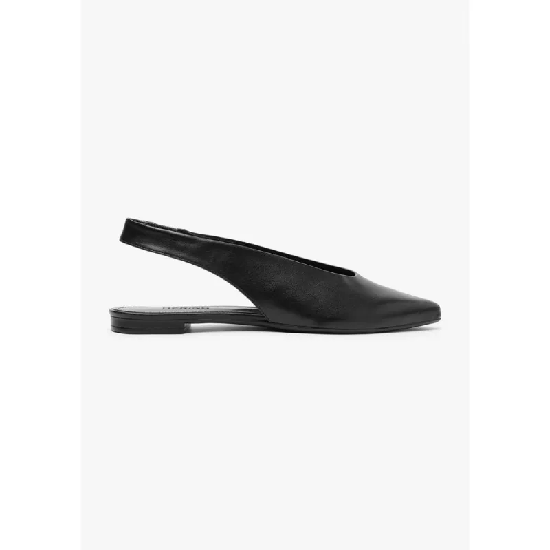 Sapatilha Slingback Bico Fino - Preto 035