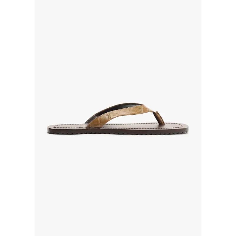 Chinelo De Dedo Croco - Marrom 036 - Hering Shoes
