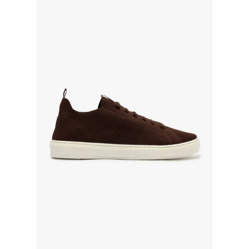Tênis Masculino Knit - Marrom 040