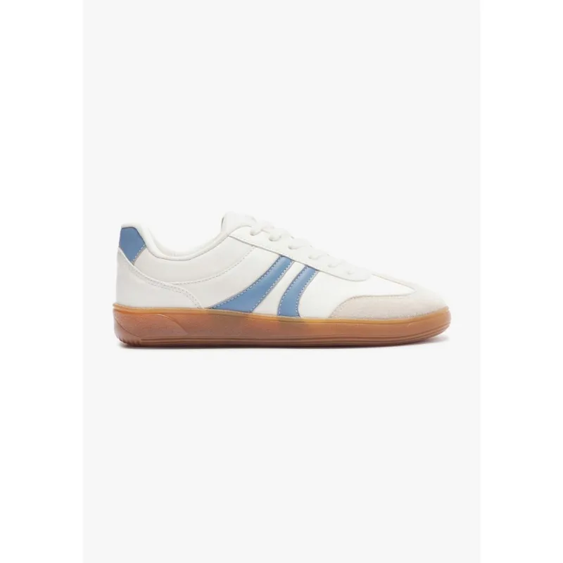 Tênis Feminino Casual Recortes - Azul 034