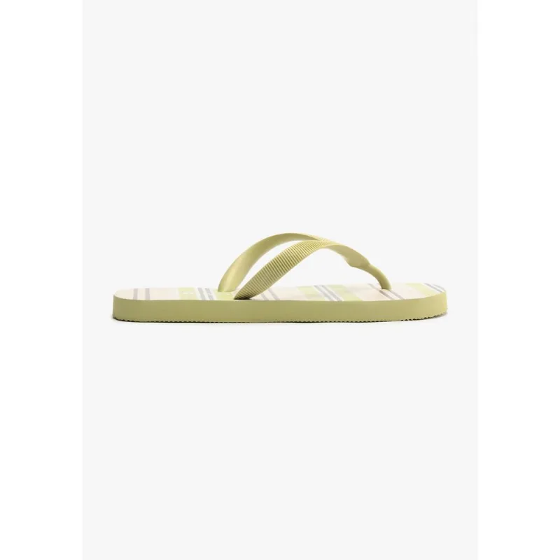 Chinelo de Dedo Feminino Listras - Verde 038