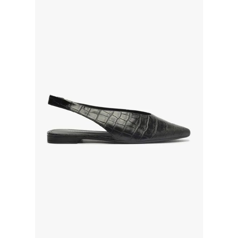 Sapatilha Slingback Bico Fino - Preto 038