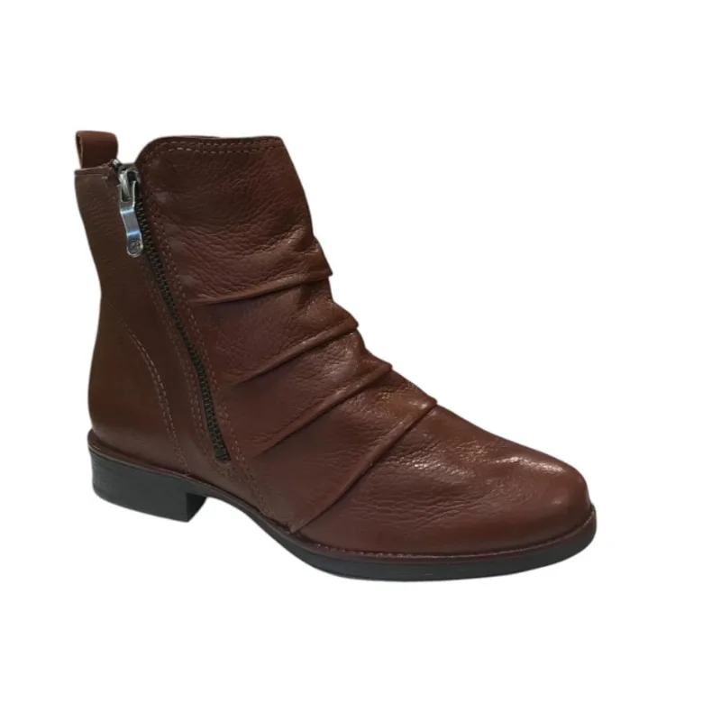 Bota Fem Bottero Cano Baixo Couro Burnish Marrom 361731-4 38 / Marrom