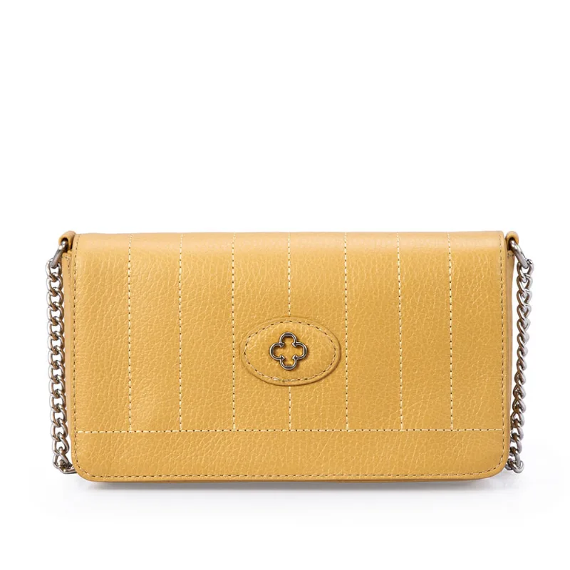 Bolsa Pequena Couro Shoulder Bege Savana - CAPODARTE