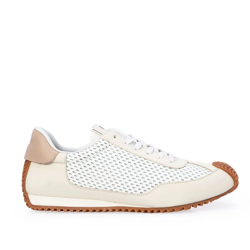 Tênis Sneakers Casual Couro Branco 35