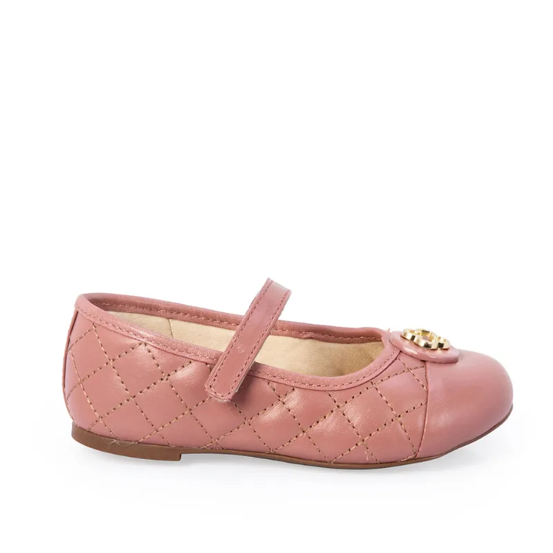 Sapatilha Bebê Couro Rosa 26