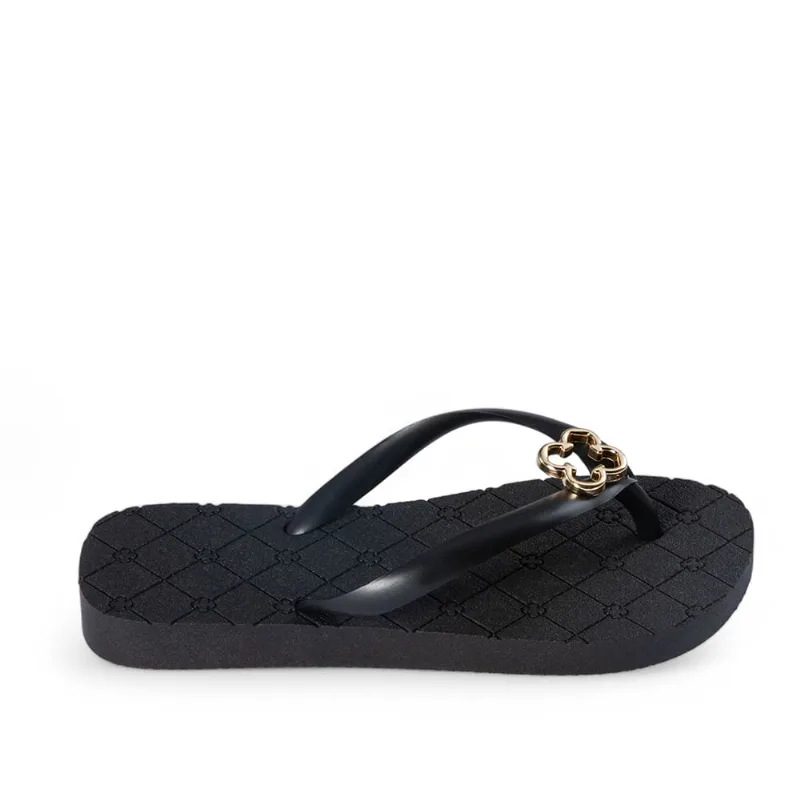 Chinelo Infantil Injetado Preto Monograma 27.28