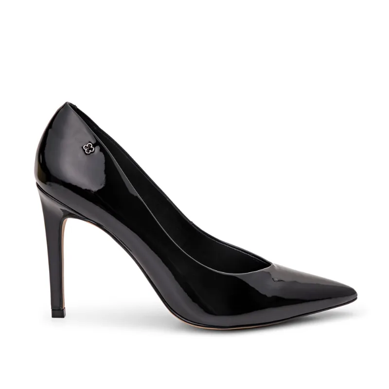 Scarpin Salto Alto Verniz Preto 36