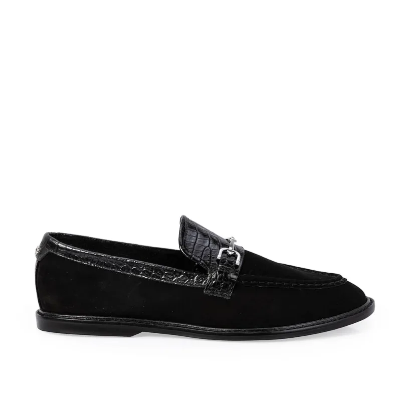 Loafer Mocassim Bridão Couro Preto 39 - CAPODARTE