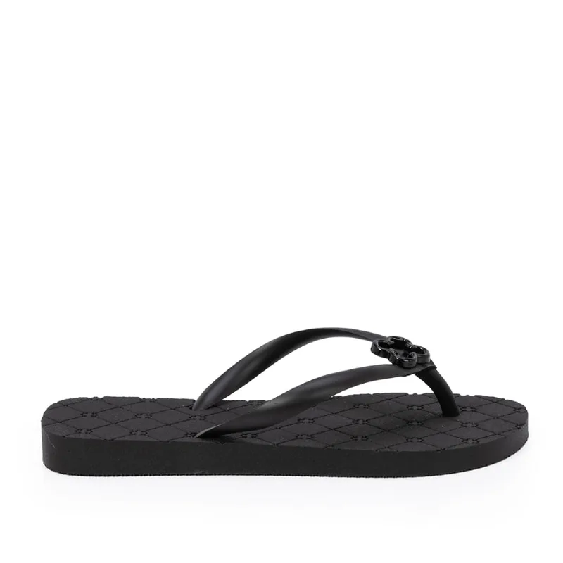 Chinelo De Dedo Infantil Monograma Preto Injetado 31.32