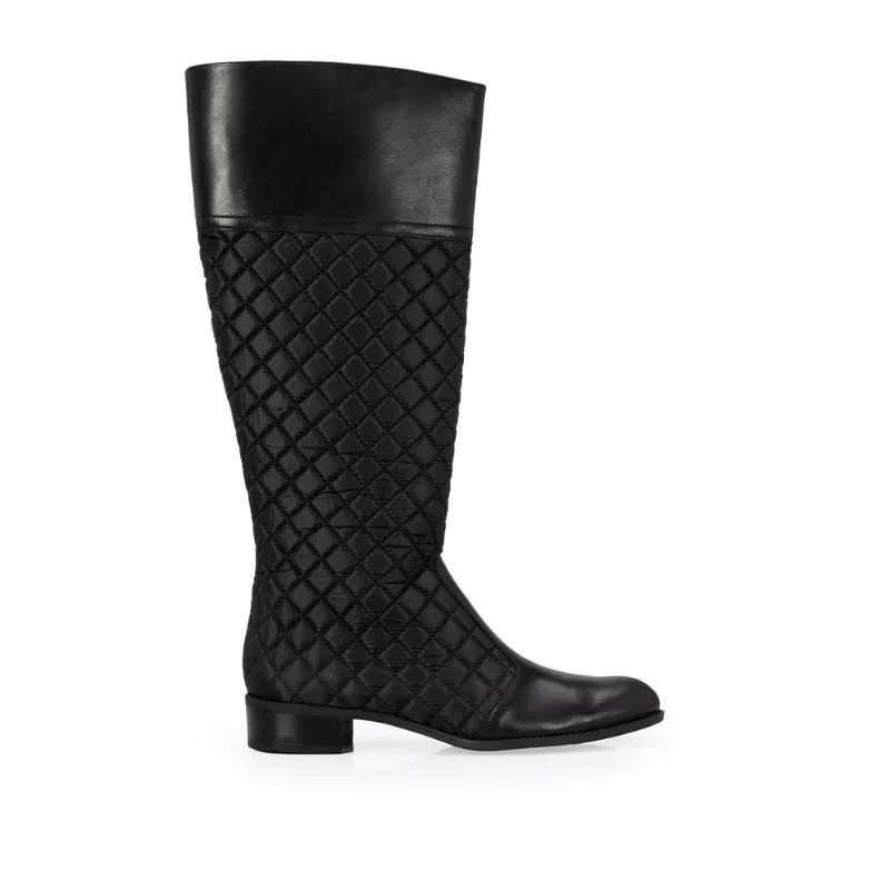 Bota Montaria Couro e Nylon Preta 40