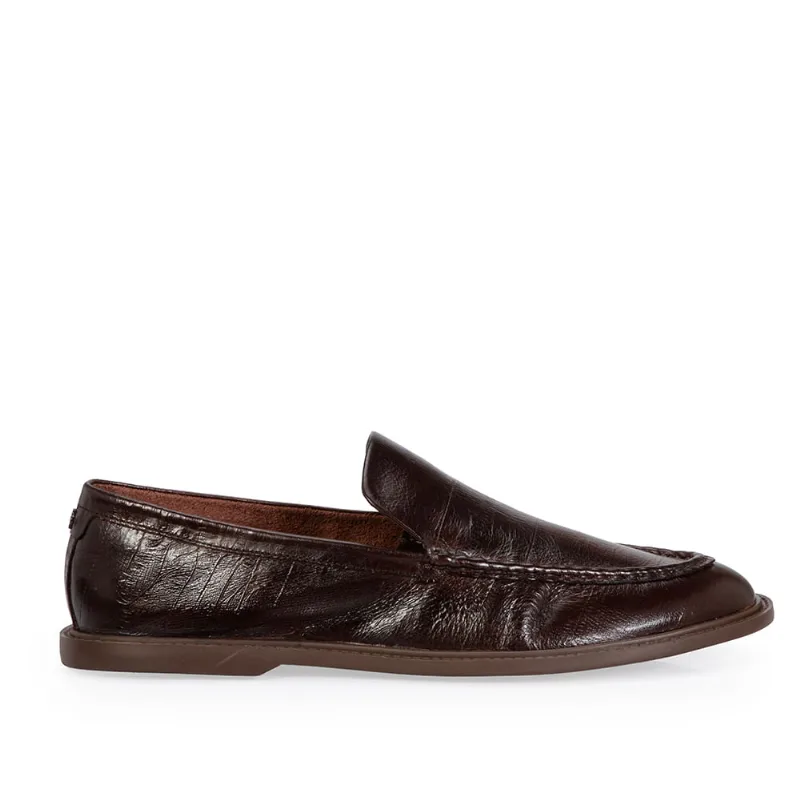 Loafer Mocassim Couro Marrom 38