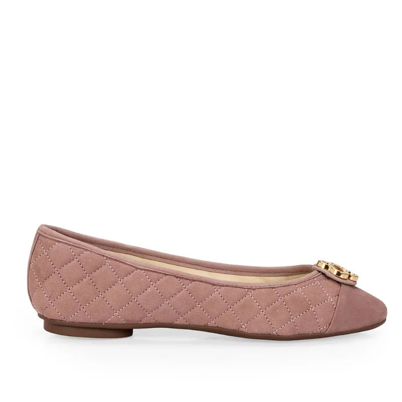 Sapatilha Catherine Modernitá Couro Suede Rose 38