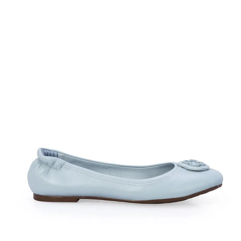 Sapatilha Infantil Couro Com Elástico Azul Turmalina Catherine 32