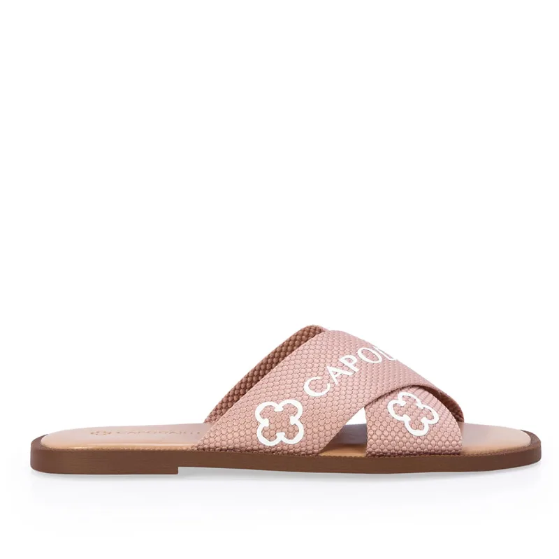 Chinelo Tira Cruzada Gorgurão Rose 39