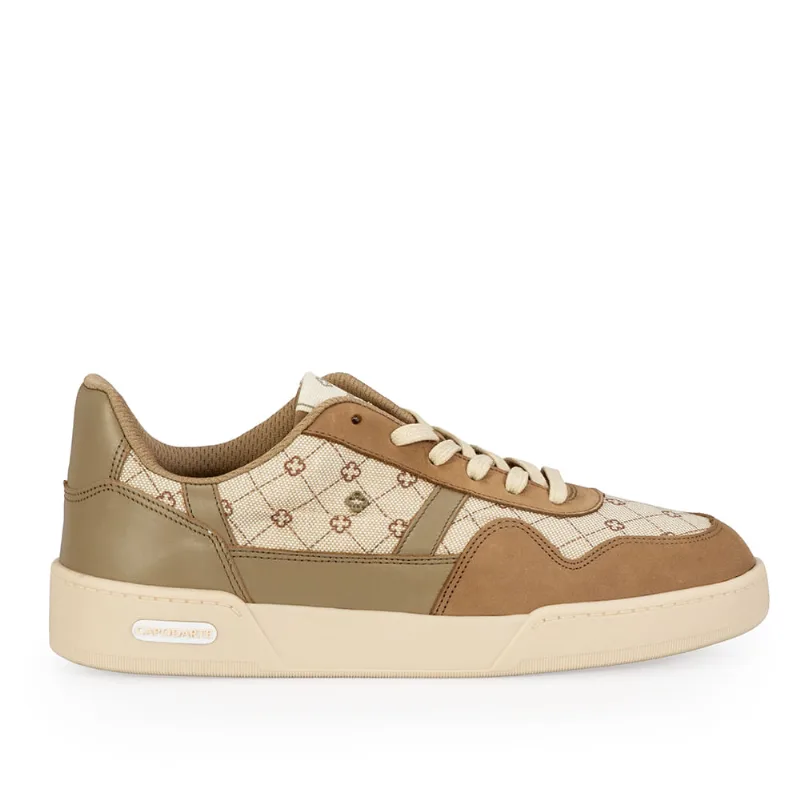 Tênis Flatform Monograma Couro Verde Albero 38